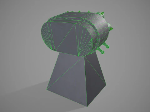 War Ship Countermeasures System KT-216 3D Model