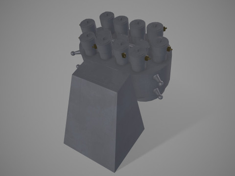 Система протидії військовим кораблям КТ-216 2 3D Модель