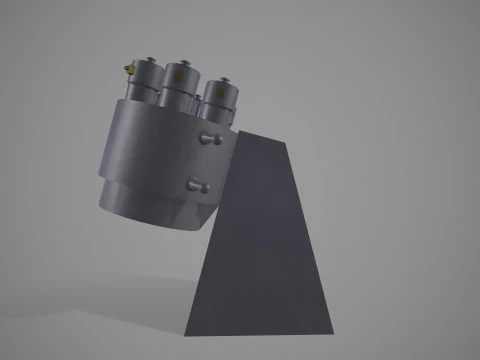 War Ship Countermeasures System KT-216 2 3D Model