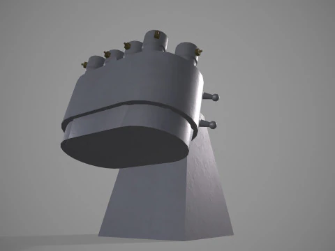 War Ship Countermeasures System KT-216 2 3D Model