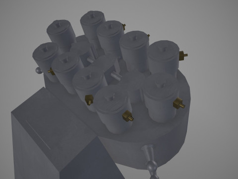 Система протидії військовим кораблям КТ-216 2 3D Модель