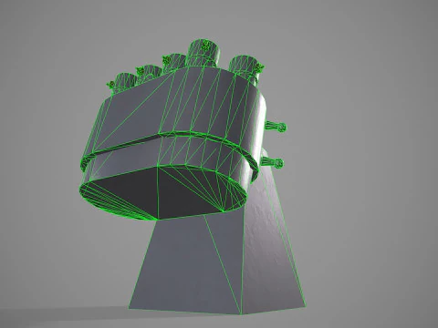 War Ship Countermeasures System KT-216 2 3D Model