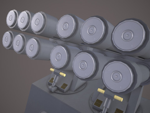 War Ship Countermeasures System KT-308 3D Модель