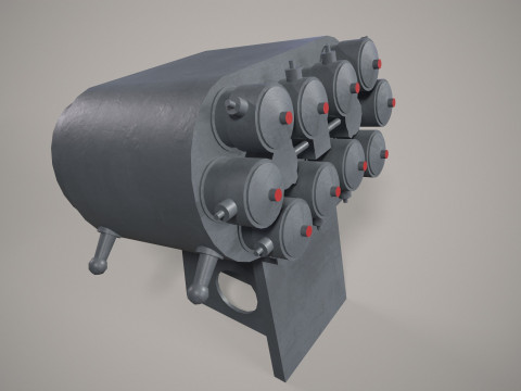 War Ship Countermeasures System PK-10 3D 模型