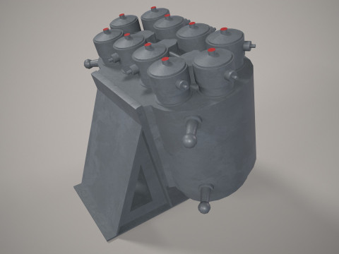 War Ship Countermeasures System PK-10 3D 模型