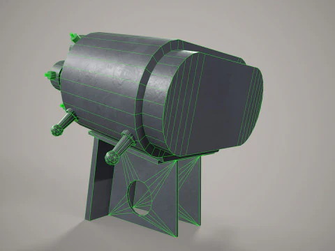 War Ship Countermeasures System PK-10 3D Model