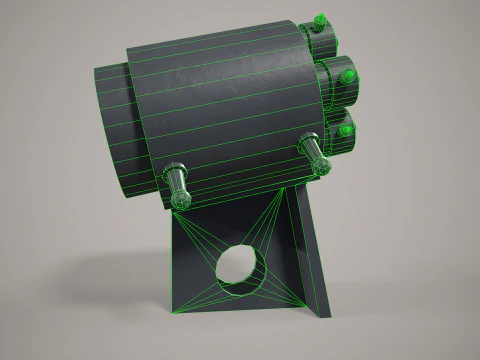 War Ship Countermeasures System PK-10 3D Model