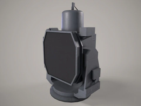 War Ship Radar Station 5P-10 Puma 3D Model