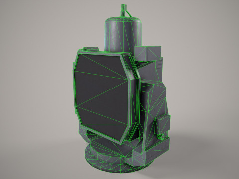 War Ship Radar Station 5P-10 Puma 3D 模型