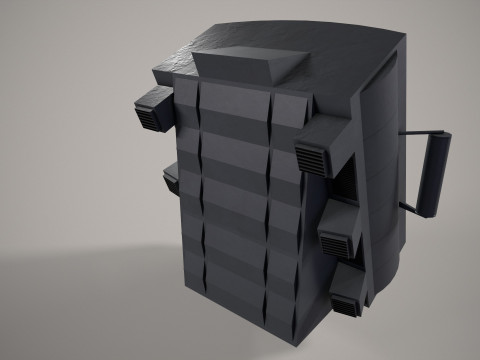 War Ship Radar Station 5P-27 Furke 3D 模型