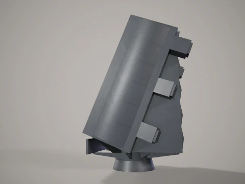 War Ship Radar Station 5P-27 Furke 3D Model
