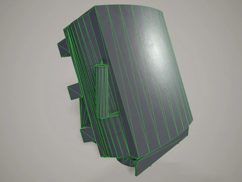 War Ship Radar Station 5P-27 Furke 3D Model