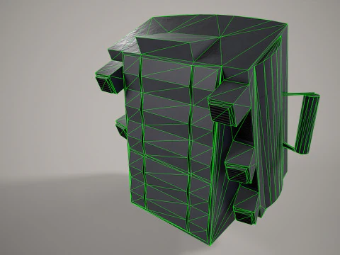 War Ship Radar Station 5P-27 Furke 3D Model