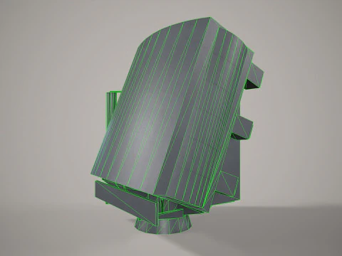 War Ship Radar Station 5P-27 Furke 3D Model