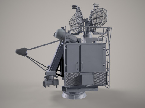 War Ship Radar Station 3R95 Kinzhal 3D Model