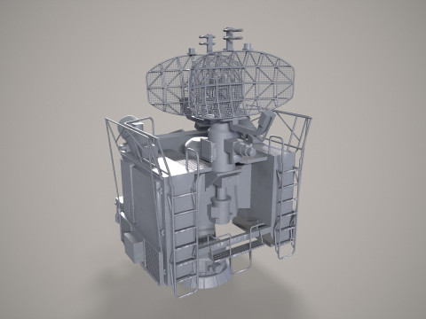 War Ship Radar Station 3R95 Kinzhal 3D Model