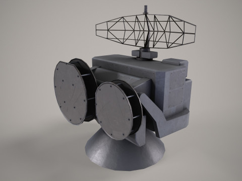 War Ship Radar Station OSA-MA Modello 3D