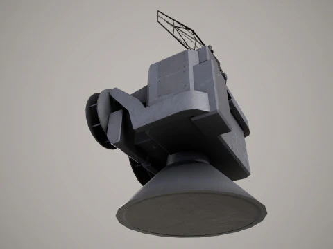 War Ship Radar Station OSA-MA 3D Model