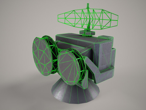 War Ship Radar Station OSA-MA Modello 3D