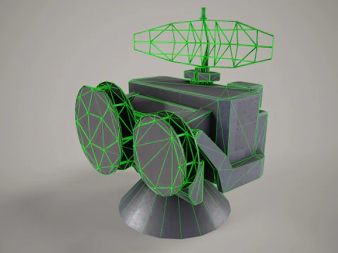 War Ship Radar Station OSA-MA 3D Model