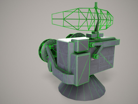 War Ship Radar Station OSA-MA Modello 3D