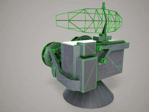 War Ship Radar Station OSA-MA 3D Model