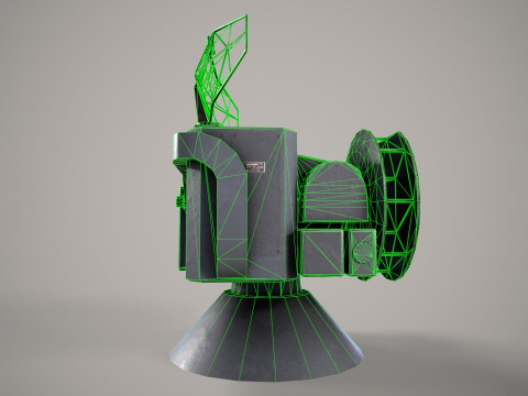 War Ship Radar Station OSA-MA Modello 3D