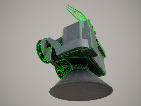 War Ship Radar Station OSA-MA Modello 3D