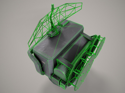 War Ship Radar Station OSA-MA Modello 3D