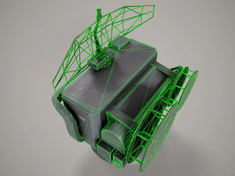 War Ship Radar Station OSA-MA 3D Model