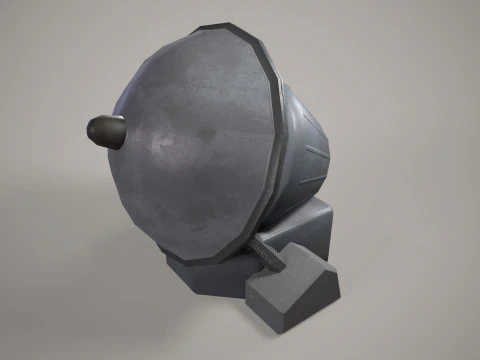 War Ship Rocket System Control S-300F 3D Model