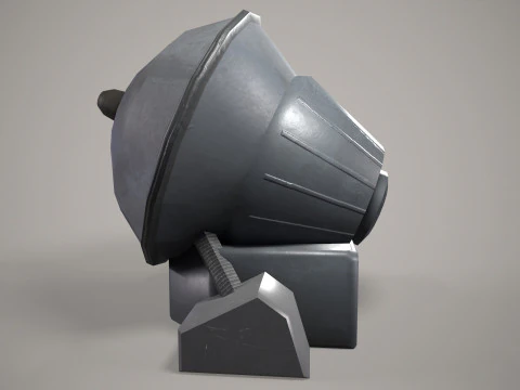 War Ship Rocket System Control S-300F 3D Model