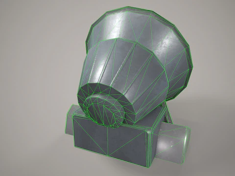 War Ship Rocket System Control S-300F 3D Model