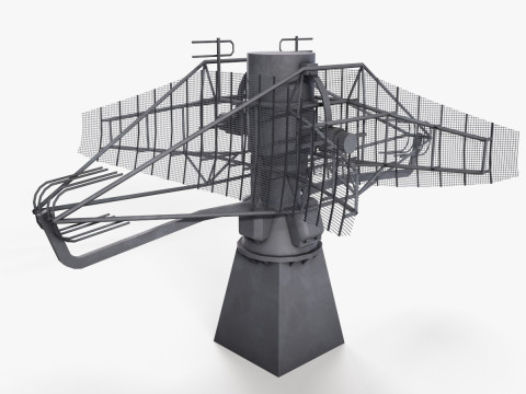 War Ship Radar Station MP-350 Podkat 3D Модель