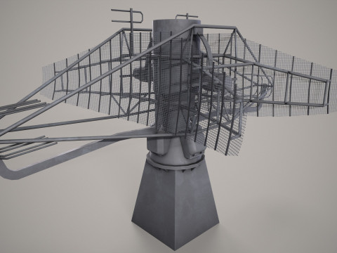 War Ship Radar Station MP-350 Podkat Modello 3D
