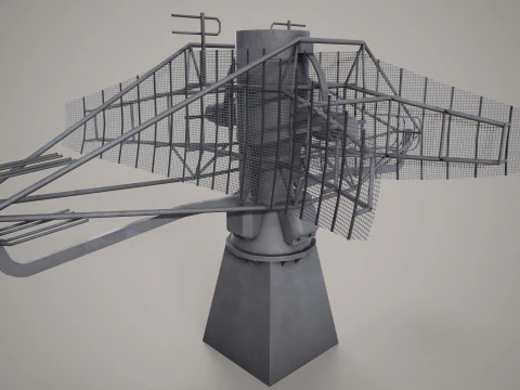 War Ship Radar Station MP-350 Podkat 3D Model