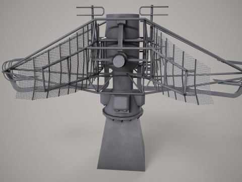 War Ship Radar Station MP-350 Podkat Modello 3D