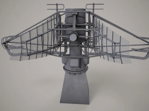 War Ship Radar Station MP-350 Podkat 3D Model