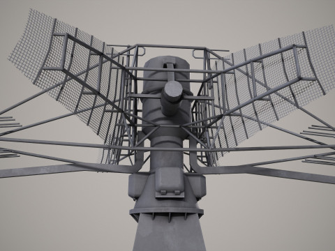 War Ship Radar Station MP-350 Podkat Modello 3D