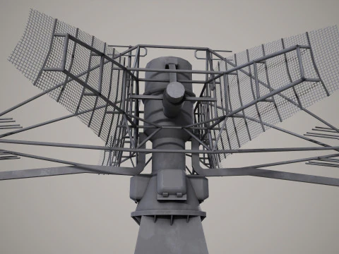 War Ship Radar Station MP-350 Podkat 3D Model