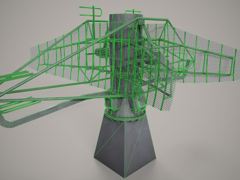 War Ship Radar Station MP-350 Podkat Modello 3D