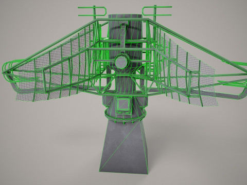 War Ship Radar Station MP-350 Podkat Modello 3D