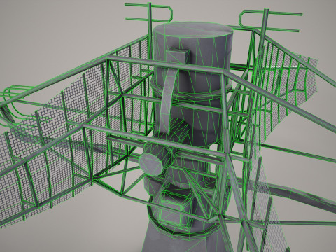 War Ship Radar Station MP-350 Podkat Modello 3D