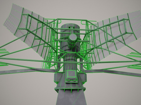War Ship Radar Station MP-350 Podkat Modello 3D