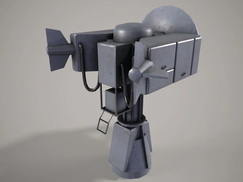 War Ship Radar Station MP-145 3D Model