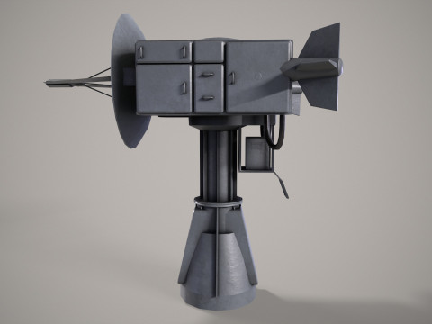 War Ship Radar Station MP-145 3D 모델