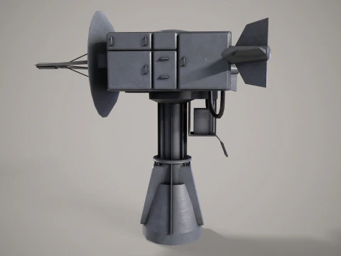 War Ship Radar Station MP-145 3D Model