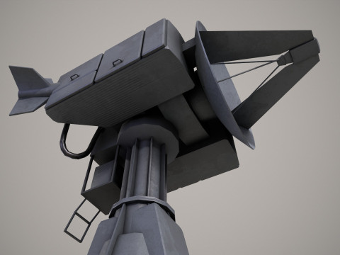 War Ship Radar Station MP-145 3D 모델