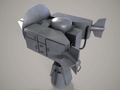 War Ship Radar Station MP-145 3D Model