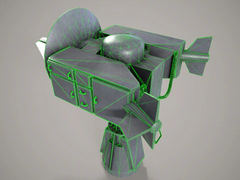 War Ship Radar Station MP-145 3D Model